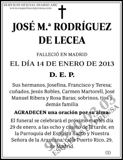José M.ª Rodríguez de Lecea